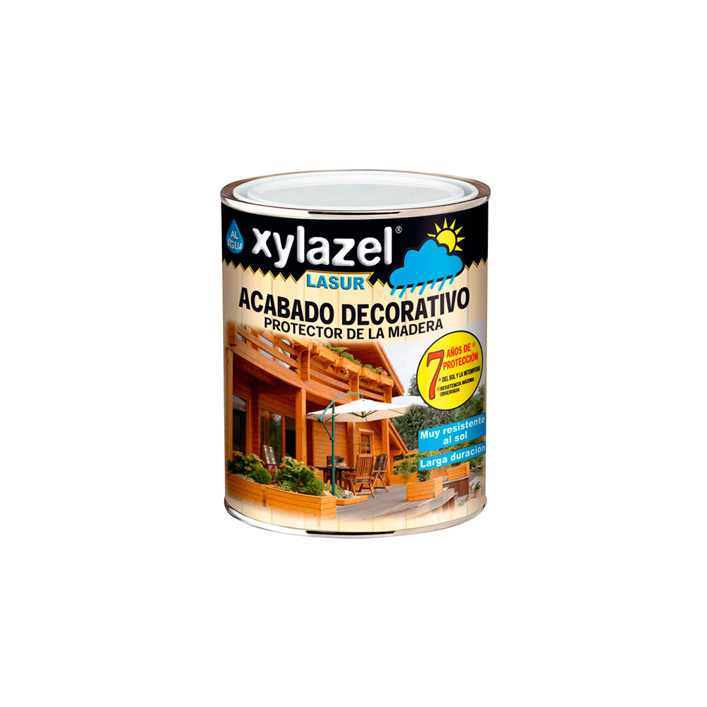 Xylazel Lasur Satinado Agua 750 ml Incoloro