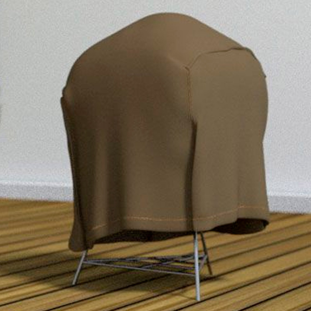 Funda barbacoa pequeña impermeable marrón claro 70x70x60cm. Covertop