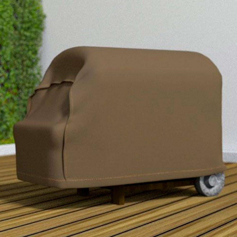Funda barbacoa grande impermeable marrón claro 70x130x70 cm Covertop
