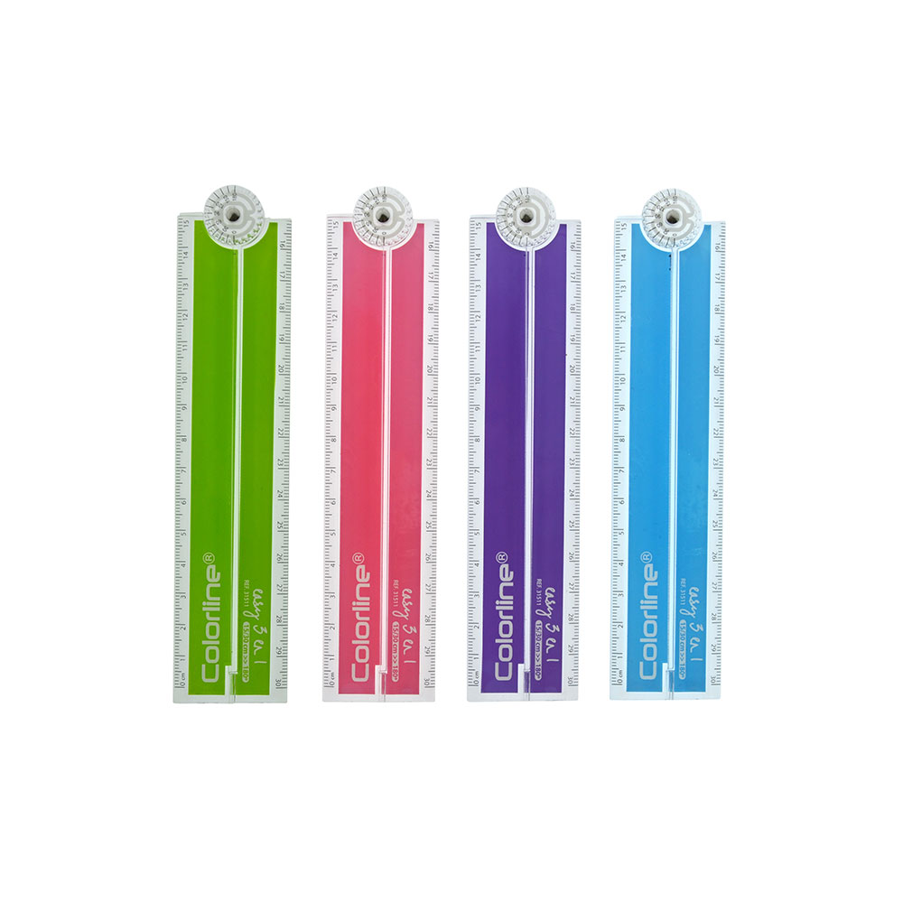 Regla Plegable C/Transportador 15Cm-30Cm