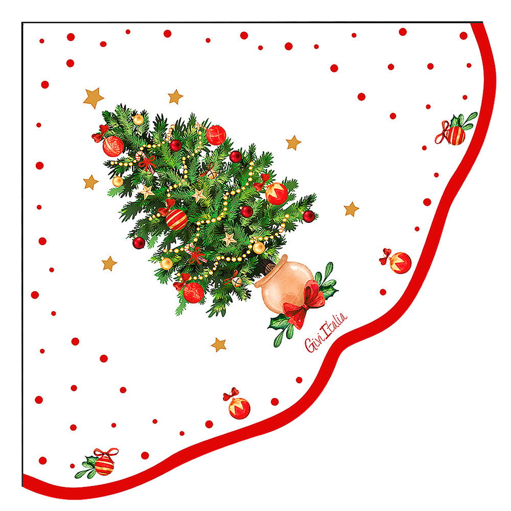 Servilletas New Liberty Papel Christmas Wishes 33 x 33 cm (16 u.)