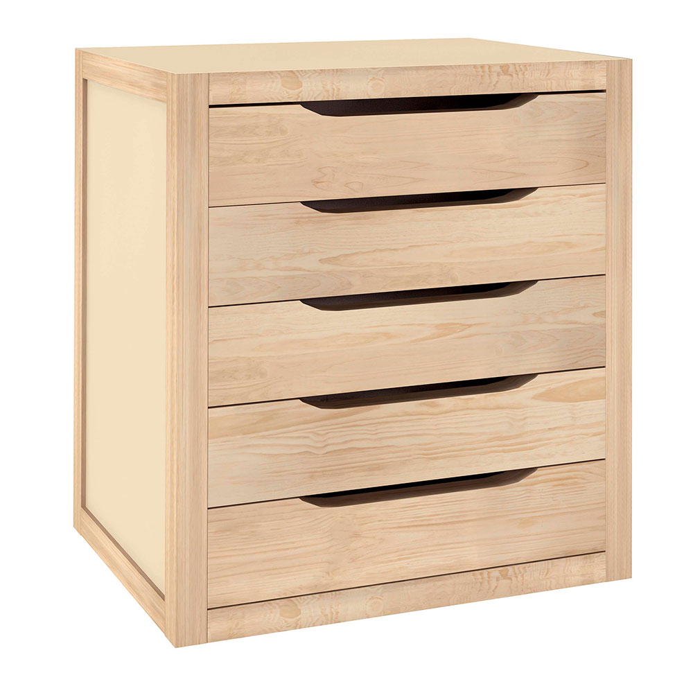 Cajonera Interior 5 Cajones Natural  39x30x45