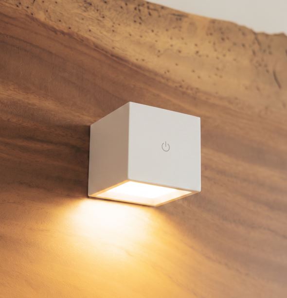 Aplique de Pared Led Box 8 Blanco Inalámbrico