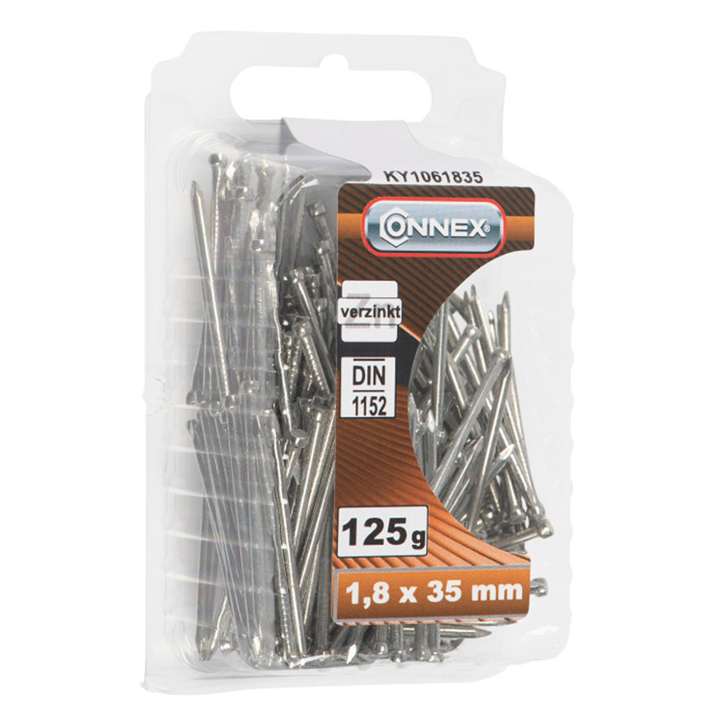 Clavos Cabeza Cónica Galvanizada 1,8 X 35 mm (125 gramos)