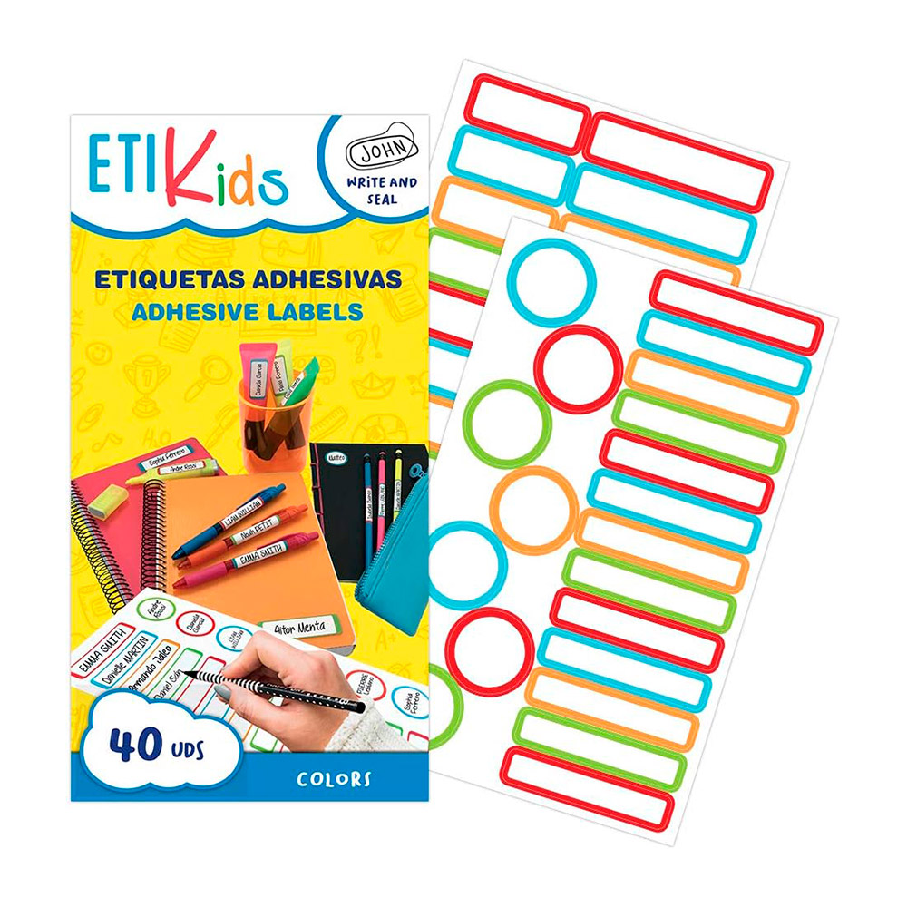 Etikids Adhesivas colors Marcar Objetos 40uds
