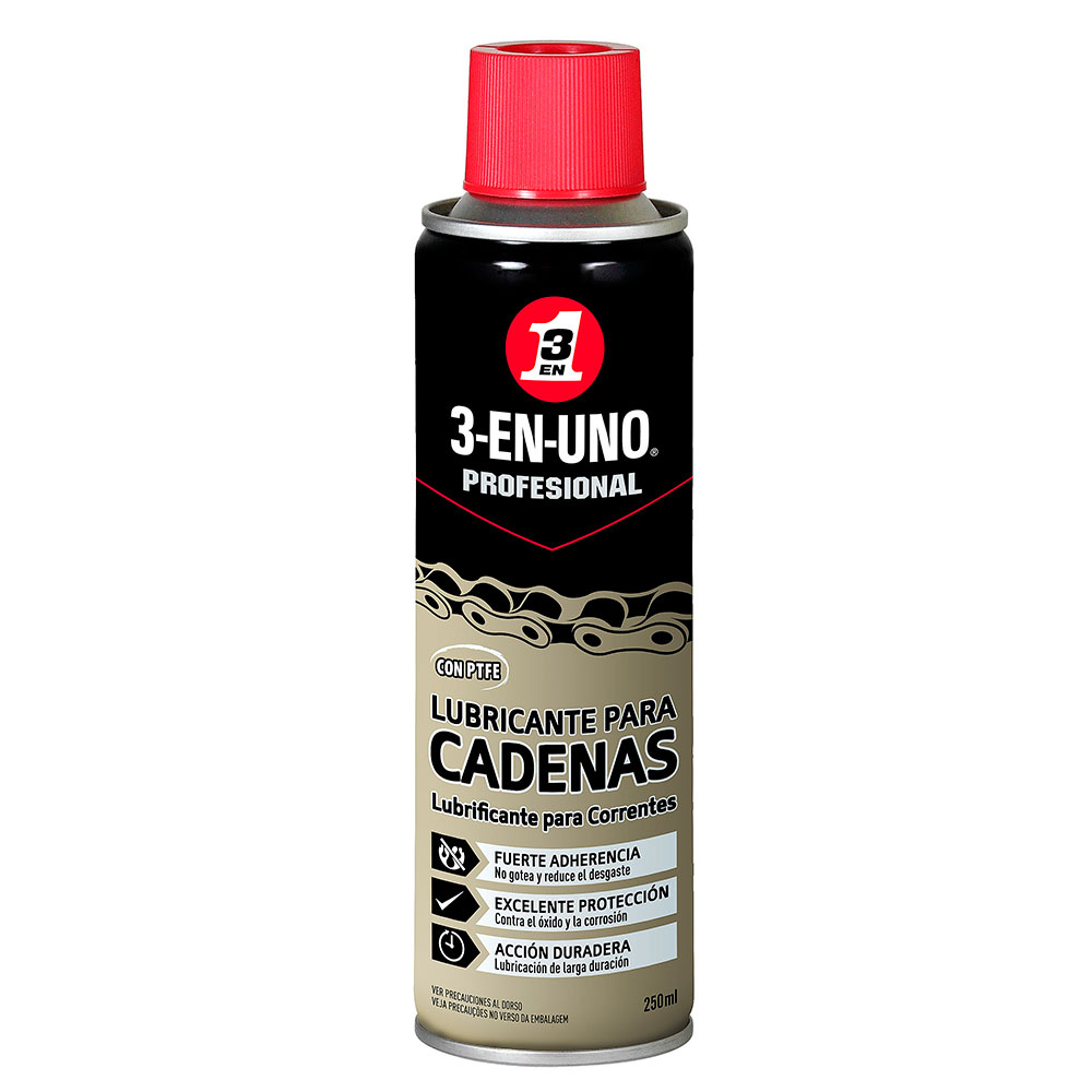 3-EN-UNO Lubricante de Cadenas Spray 250 ml