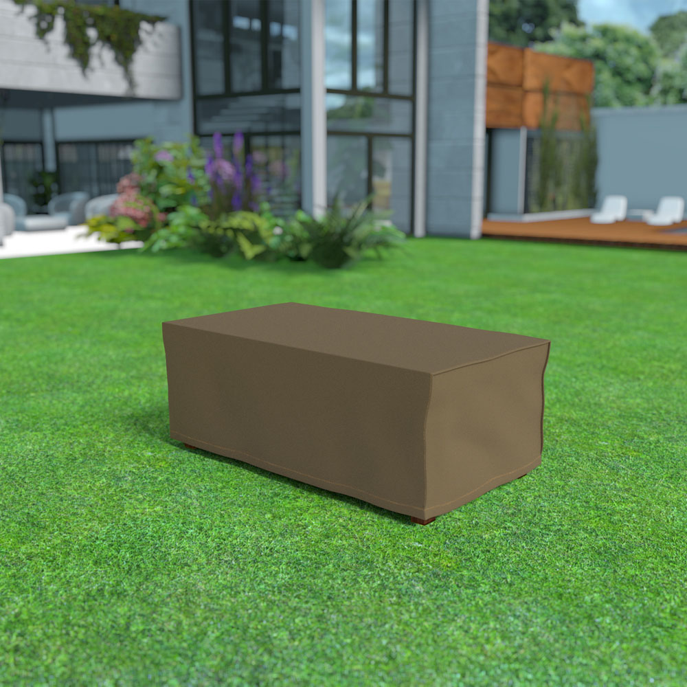 Funda impermeable mesa rectangular marrón 0,7x2,05x1,05 m Covertop