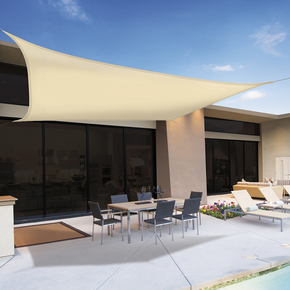 Toldo Vela Sombreadora Nortene Sunnet Poliéster 5x5 m Beige