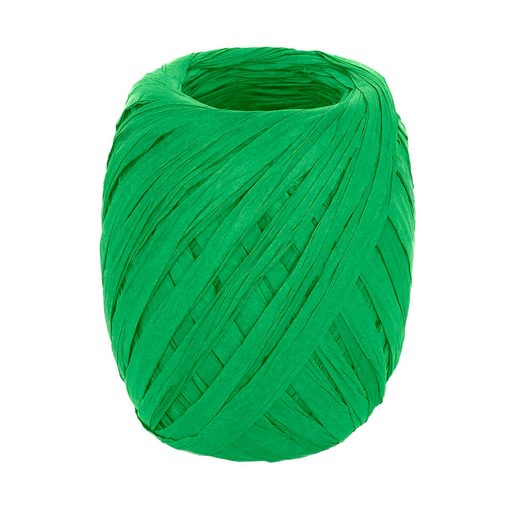 Rafia de Papel Color Verde 4mm.X30m.