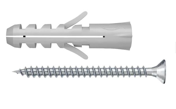 Taco Fischer de expansión S 5 con tornillo (25u)