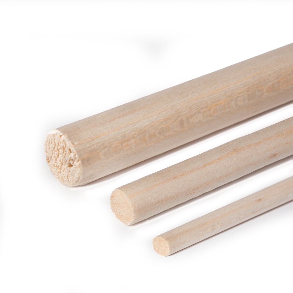 Varilla redonda de madera Balsa