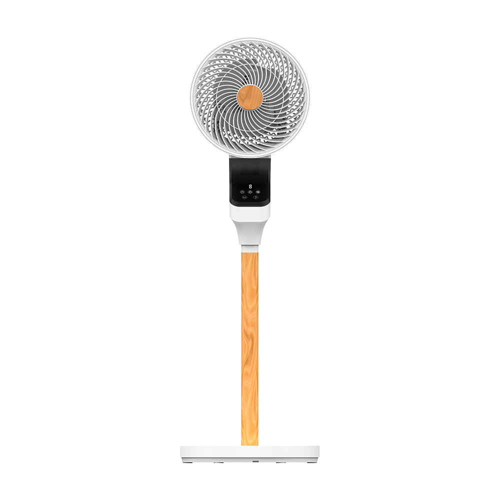 Ventilador Pie Bizancio 50w Blanco/Haya 95x30x30 cm Oscilante