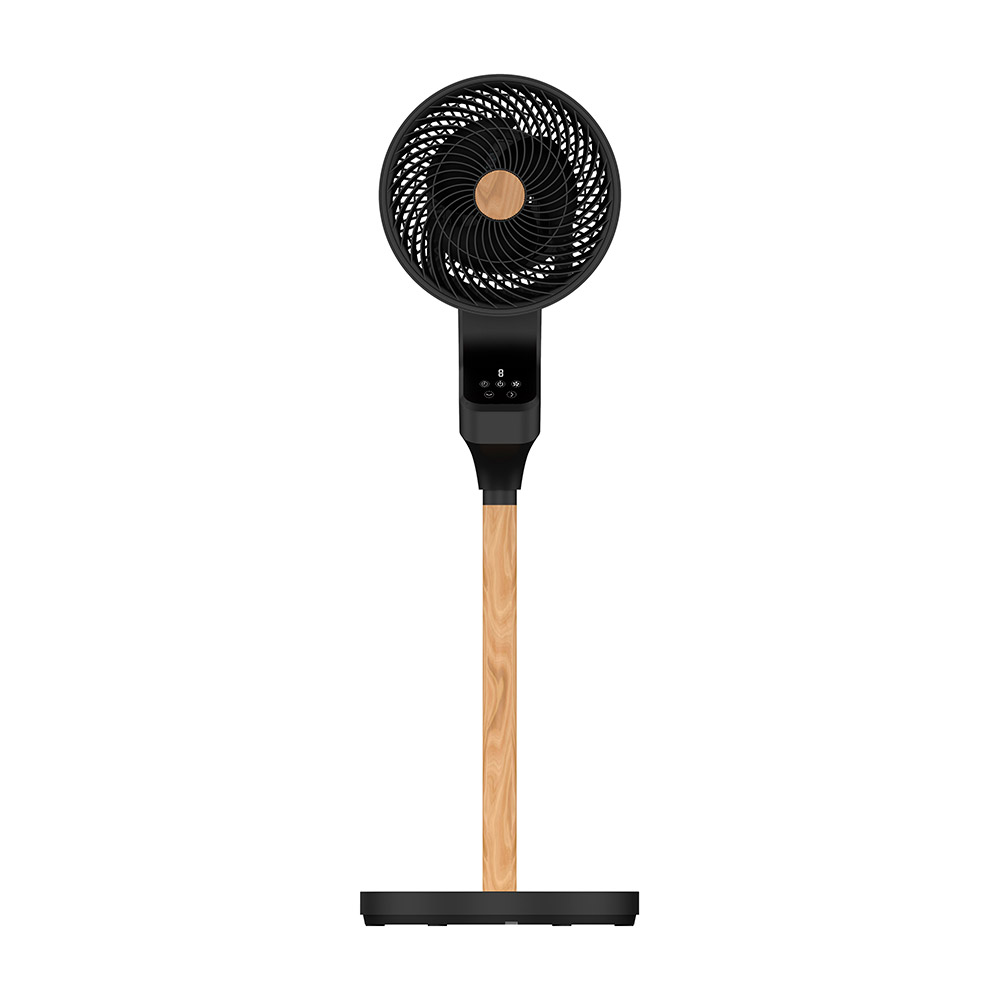 Ventilador Pie Bizancio 50w Negro/Haya 95x30x30 cm Oscilante