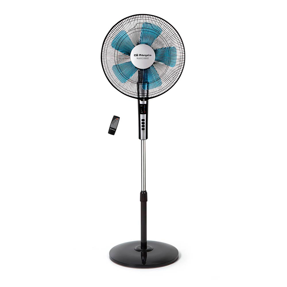 Ventilador de Pie Silencioso 5 Aspas 40 cm 65w con Mando