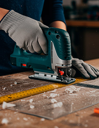 Trabajar metacrilato. Cortar | Servei Estació