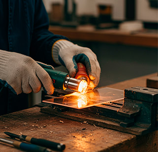 Trabajar metacrilato. Doblar | Servei Estació