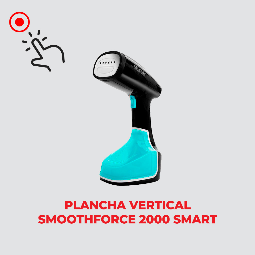 Plancha de vapor vertical Cecotec SmoothForce 2000 Smart