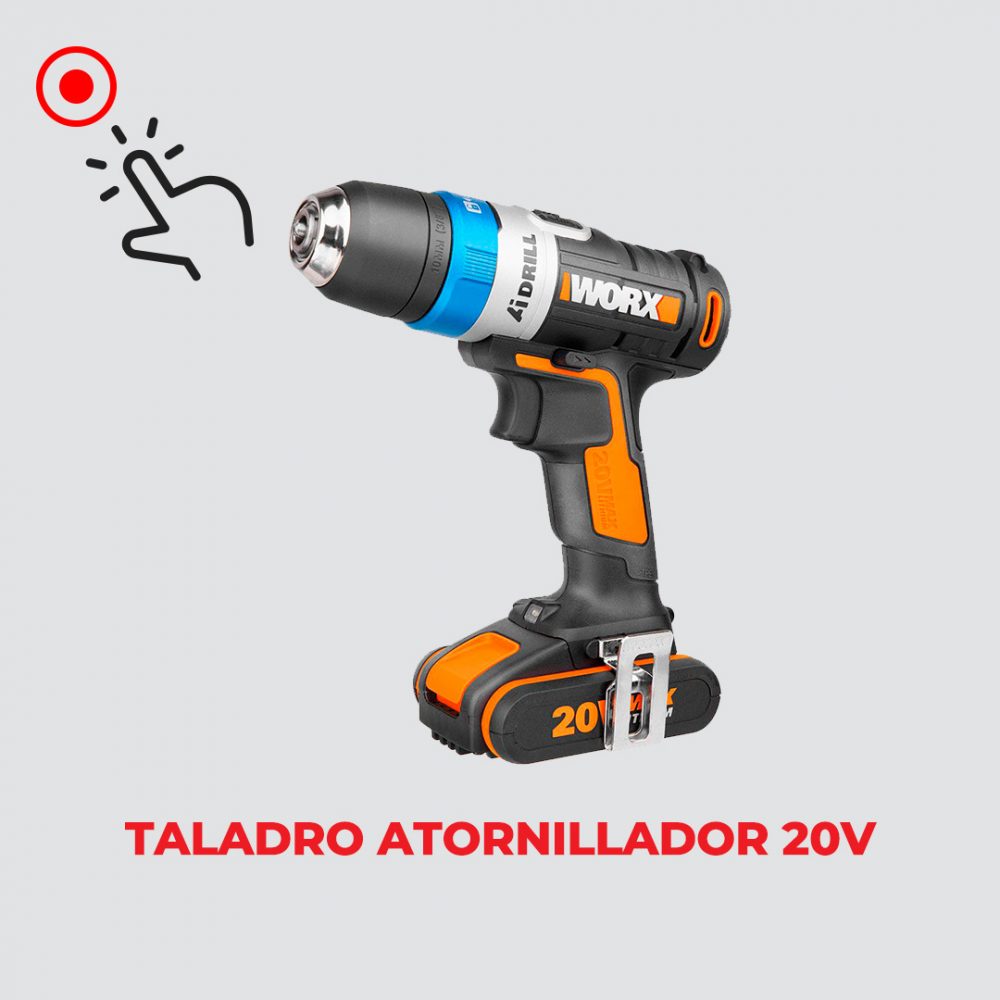 Taladro atornillador Worx 20V