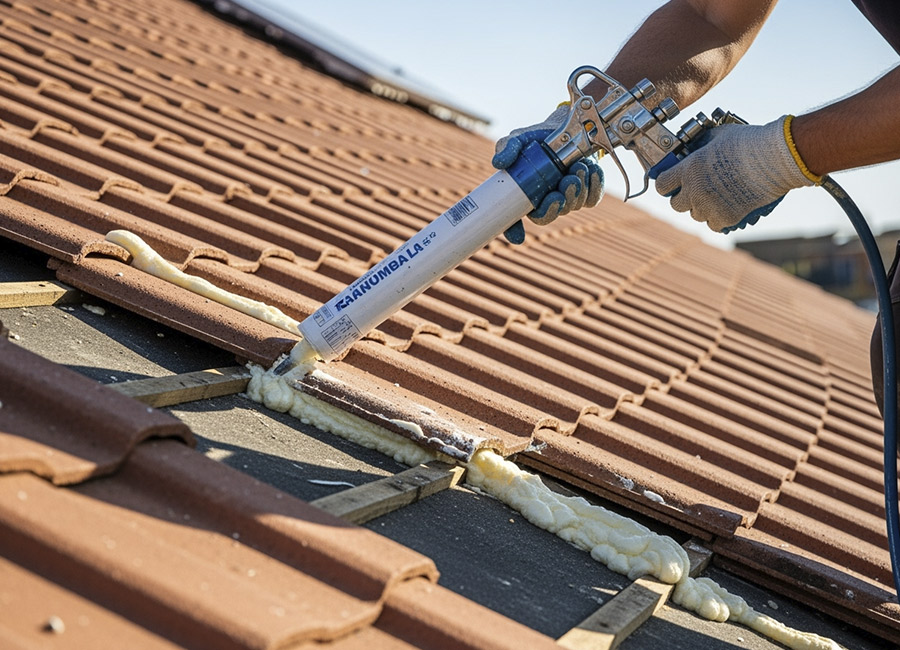Espuma de poliuretano para arreglar tejas | Servei Estació