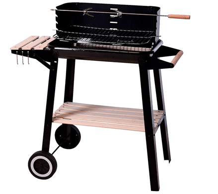 Barbacoa Rectangular con Carro | Servei Estació