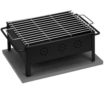 Barbacoa Sobremesa 30x25 cm (Parrilla Inox) | Servei Estació