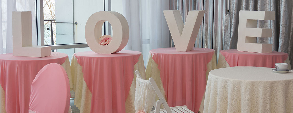 Letras corpóreas para bodas - Letras de PVC gigantes