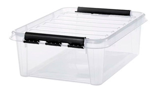 contenedor-plastico-guardar-ropa Accesorios para el cambio de armario. Caja de plástico | Servei Estació