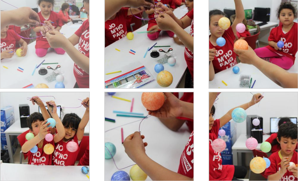 Cómo hacer el Sistema Solar con bolas de porexpán. Manualidades para niños