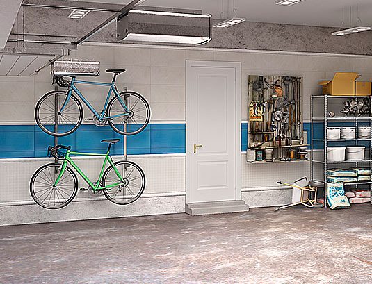Armario de garaje para guardar bici