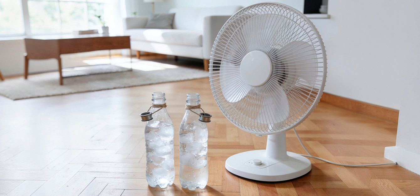 trucos-ventilador-aire-frio-botellas-hielo Trucos para que tu ventilador eche aire frío | Servei Estació
