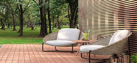Decoración con madera. Listones | Servei Estació