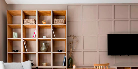 Decoración con madera. Paneles | Servei Estació