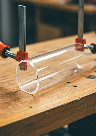 Doblar metacrilato. Pinzas | Servei Estació