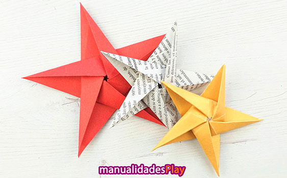 Estrellas de navidad fáciles para niños