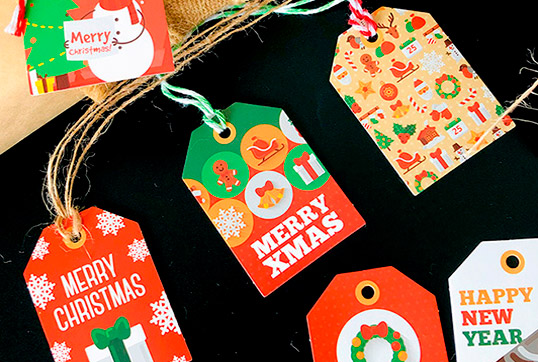 Etiquetas para regalos de Navidad | Servei Estació