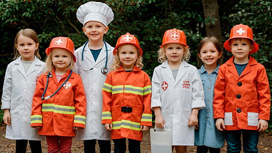 Disfraces de Carnaval para niñas y niños. Profesiones | Servei Estació