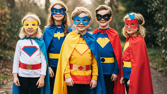 Disfraces de Carnaval para niñas y niños. Superhéroes y Superheroínas | Servei Estació
