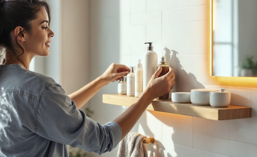 ¿Cómo colgar accesorios sin hacer agujeros en azulejos?