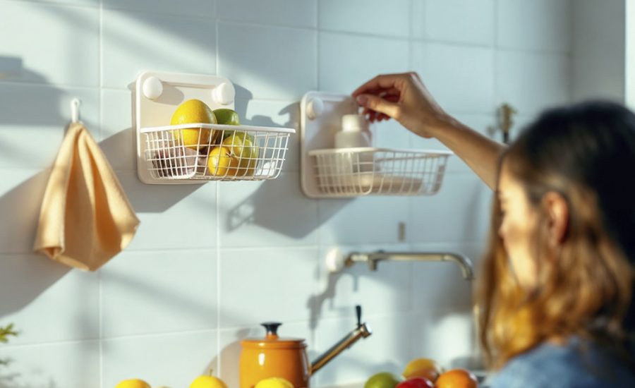 ¿Cómo colgar accesorios sin hacer agujeros en azulejos?