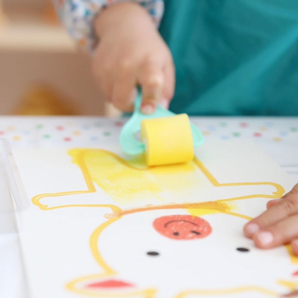 Pinturas con esponjas para niños