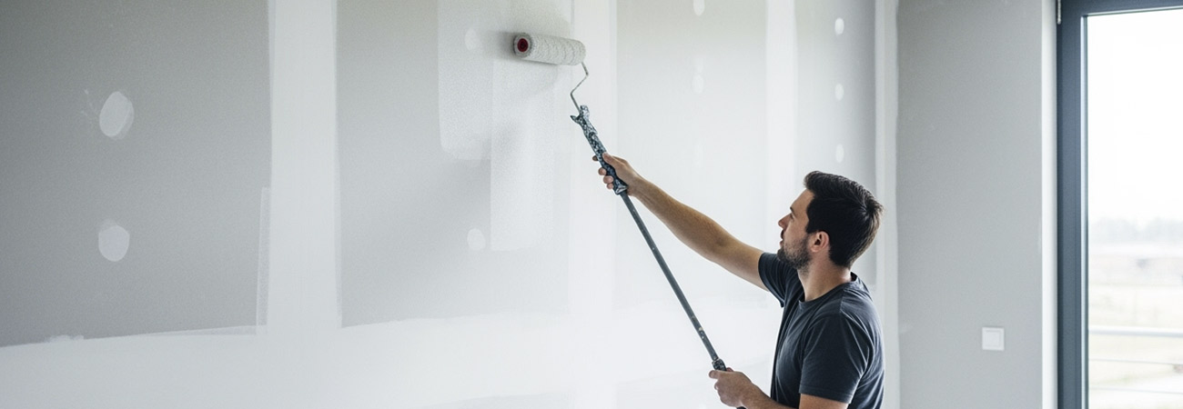 Pintar pladur con rodillo | Servei Estació