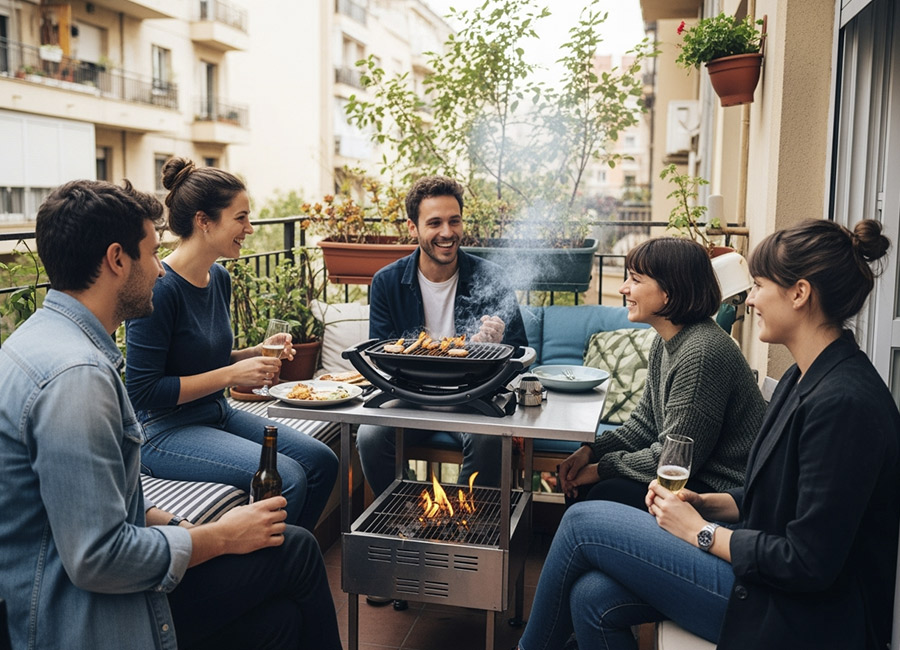 Multas por hacer barbacoas en terrazas | Servei Estació