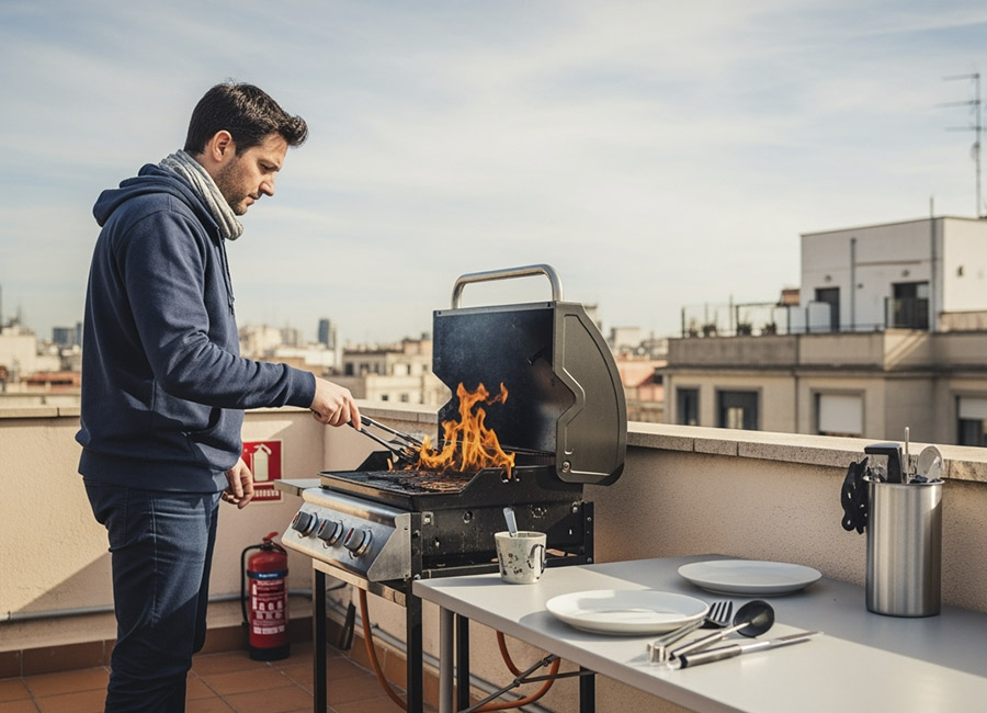 Multas por hacer barbacoas en terrazas | Servei Estació