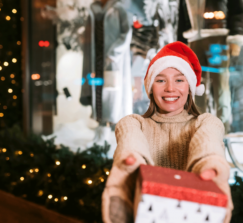 Decoración navideña tiendas