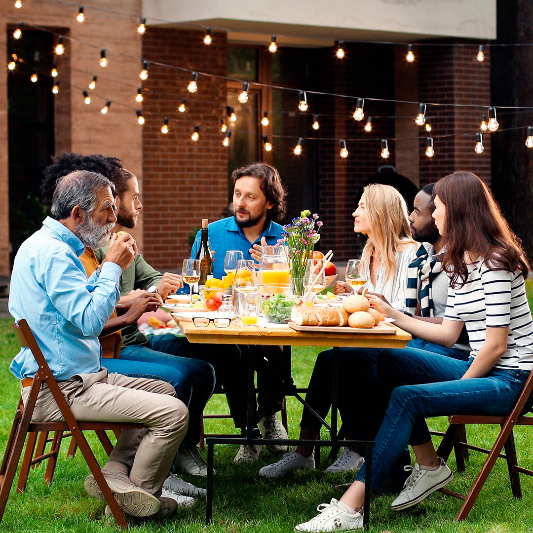 Mesa de picnic jardín