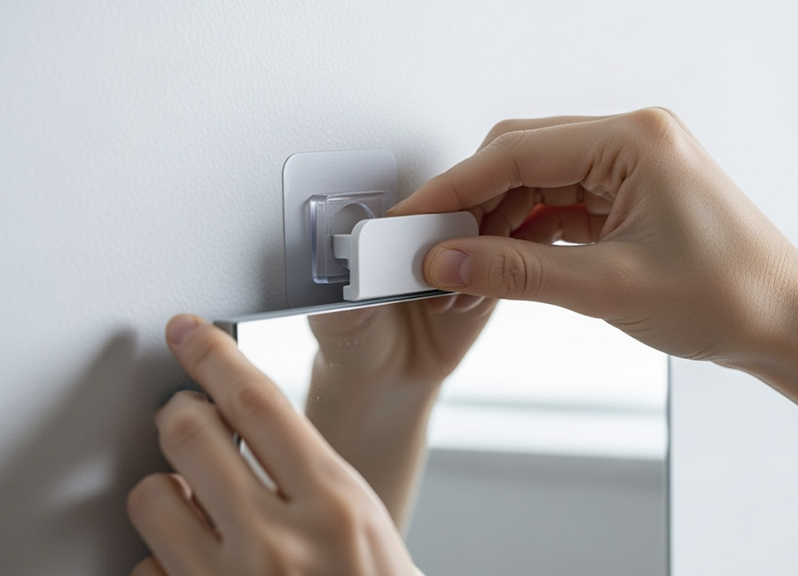 Cómo colgar un espejo sin clavos | Servei Estació