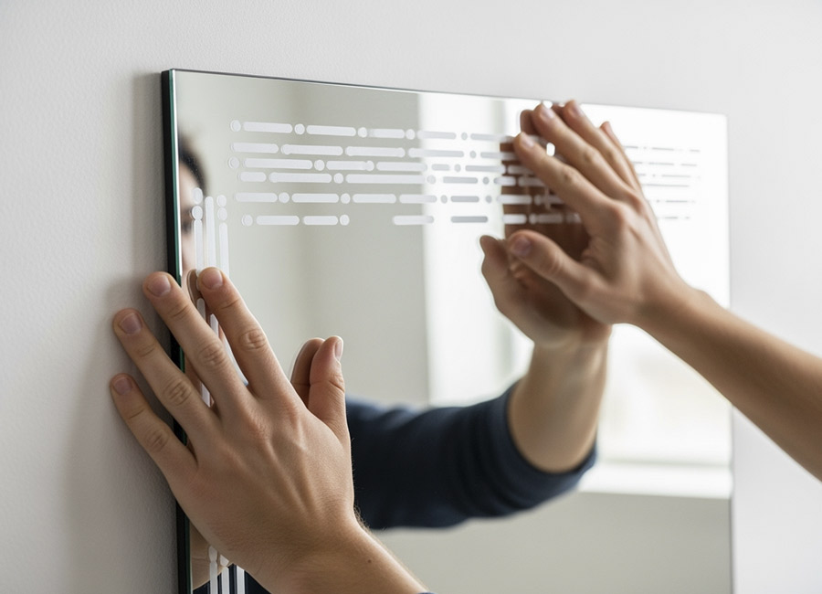 Cómo colgar un espejo sin clavos | Servei Estació