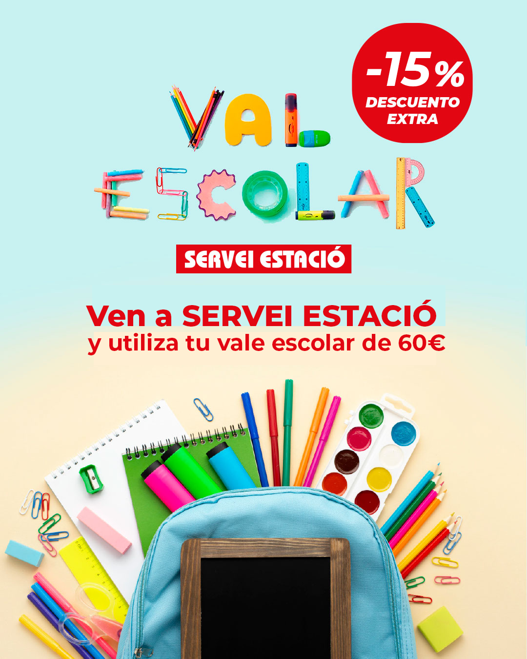 Vale escolar Generalitat - Servei Estació