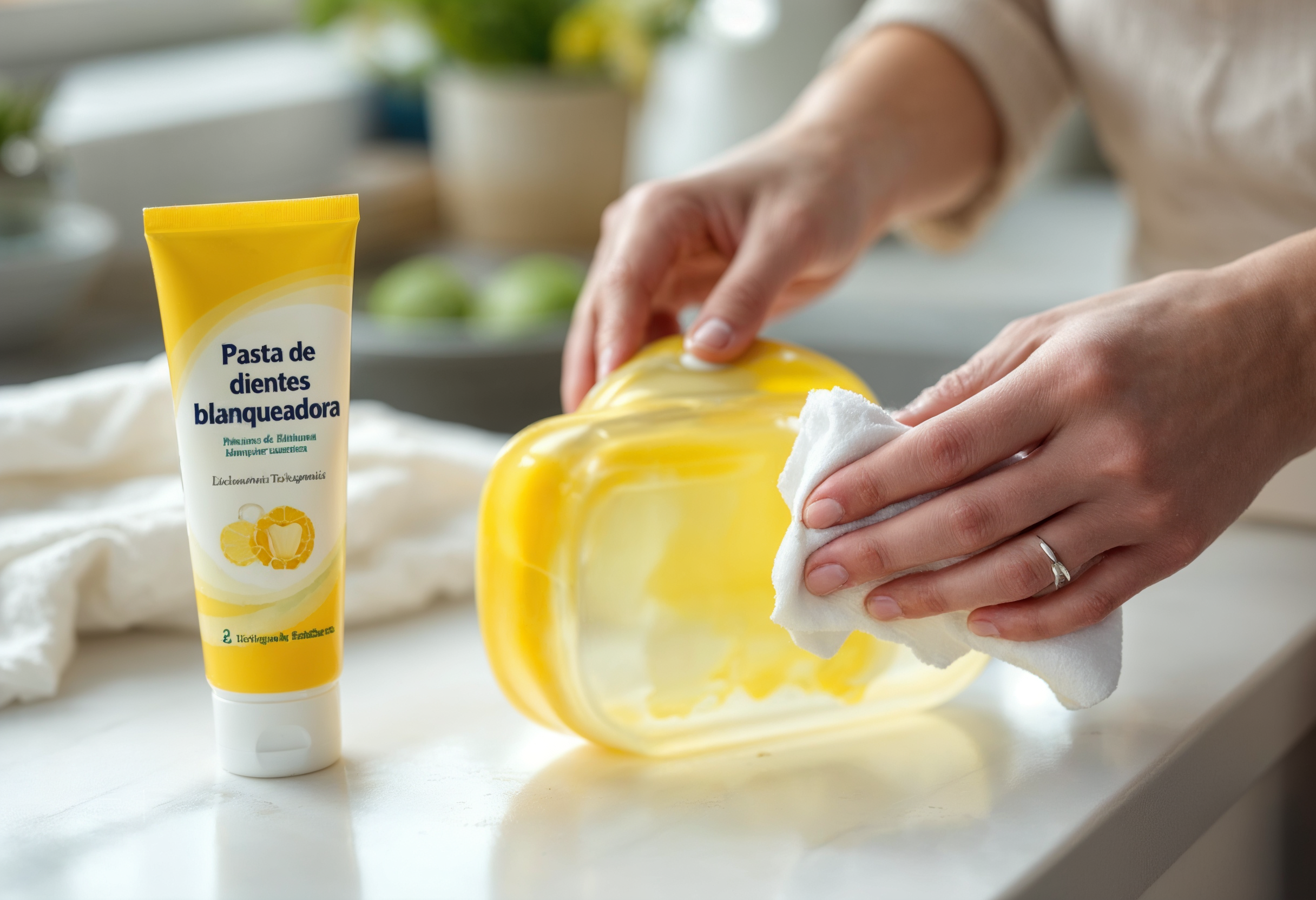 Blanquear el plástico amarillento | Servei Estació