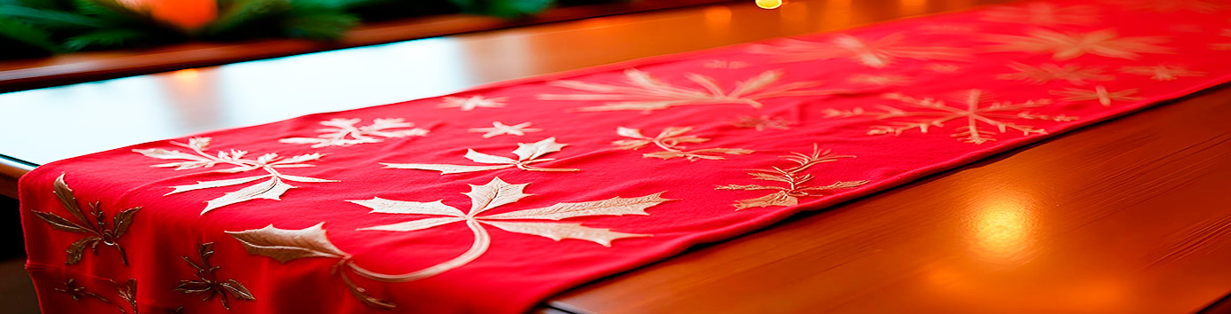 Manteles y caminos de mesa para Navidad | Servei Estació